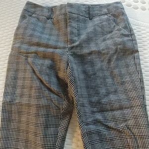 Black and white checkered dress pants